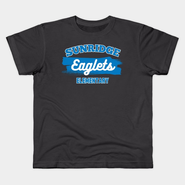 SunRidge Eaglets Classic Blue Kids T-Shirt by SRES PTO